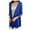 Blue, variant on Long Cardigan for Women Long Sleeve Thin Spring Summer Autumn Pocket Open Front Jacket Black