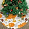thumbnail image 4 of Fall Thanksgiving Christmas Tree Skirt 36", Fall Pumpkin Tree Skirts Mat for Holiday Home Farmhouse Party Tree Decorations Indoor Outdoor.Fall Thanksgiving Pumpkin, 4 of 5