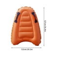 thumbnail image 3 of Inflatable Body Board with Handles, Lightweight Floating Mat for Swimming, Suitable for Beach & Pool, 3 of 7