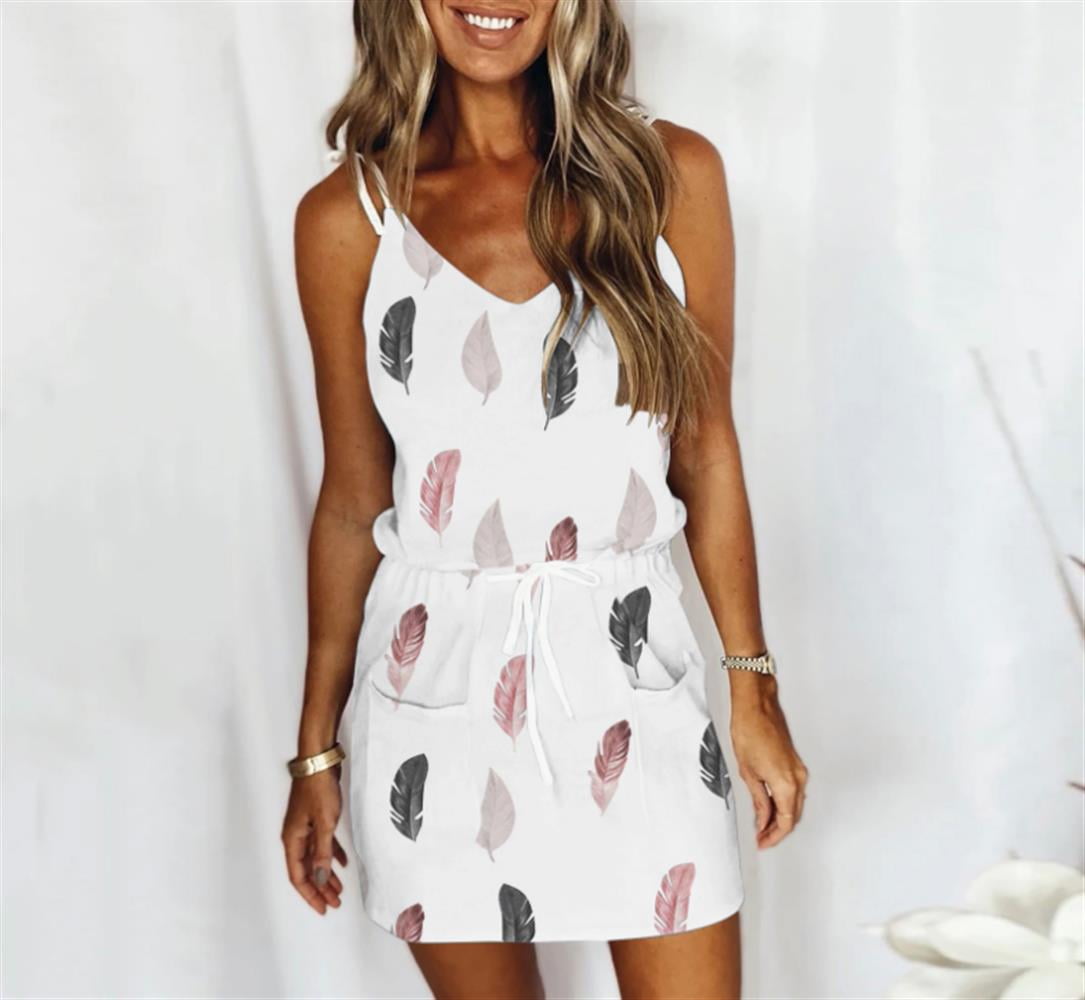 Eytino Women Summer Casual Spaghetti Strap Sundress Sleeveless Beach Dress Eytino Women Summer Casual Spaghetti Strap Sundress Sleeveless Beach Dress