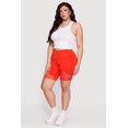 thumbnail image 2 of Women's Plus Size High Waisted Mesh Insert Bike Shorts, 2 of 4