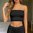 thumbnail image 2 of Summer Thin Lace‑Edge Strapless Bust Wrap Soft Stretchy Plus‑Size Wireless Bralette, 2 of 5
