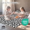 thumbnail image 4 of ODIKA 3'x5' Machine Washable Non-Slip Area Rug, Abstract Spotted Patterned Floor Covering High Traffic Rug, Black, 303229, 4 of 5