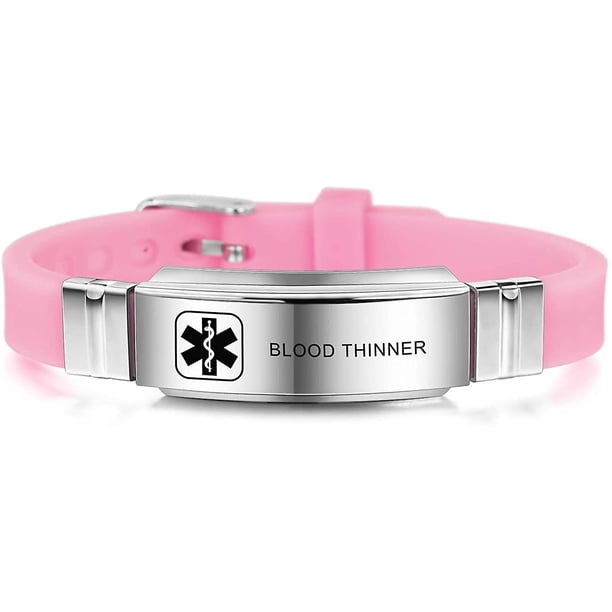 Pulseras de alerta médica Diy personalizadas, pulsera de silicona, regalo para mujer, hombre, niños, joyería Ice Sos