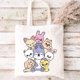 thumbnail image 4 of Colorful Animal Print Shoulder Bag, Large Capacity Canvas Tote Bag, Reusable Shopping Bag For Grocery & Gift Storage, 4 of 4