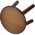 thumbnail image 5 of Taburete cuadrado de madera para uso exterior, acabado redondo Noyer, reposapiés infantil desmontable, 5 of 5