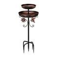 thumbnail image 1 of Comedero para pájaros de metal con estaca, de acero al carbono, estilo retro, para césped, patio exterior, jardín trasero., 1 of 6