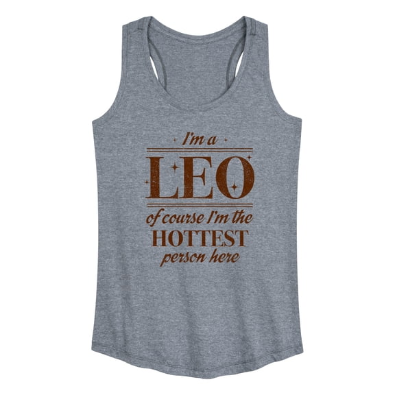 Instant Message - I'm A Leo - Women's Racerback Tank Top