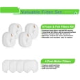 thumbnail image 6 of 4 Pack Filter Replacement for Shark Rocket HV301, HV302, HV30126, HV300, HV305, HV292, HV307Q, QS301Q, HV310, UV450 Ultralight Corded Stick Vacuum, 6 of 6