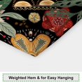 thumbnail image 6 of Abstract Bohemian Floral Shower Curtain - Vintage Black Mid-Century Flowers, Art Aesthetics Bathroom Decor, Waterproof Polyester Fabric, Includes 12 Hooks, 72x72 Inch, Ideal for Artistic Spaces, 6 of 6