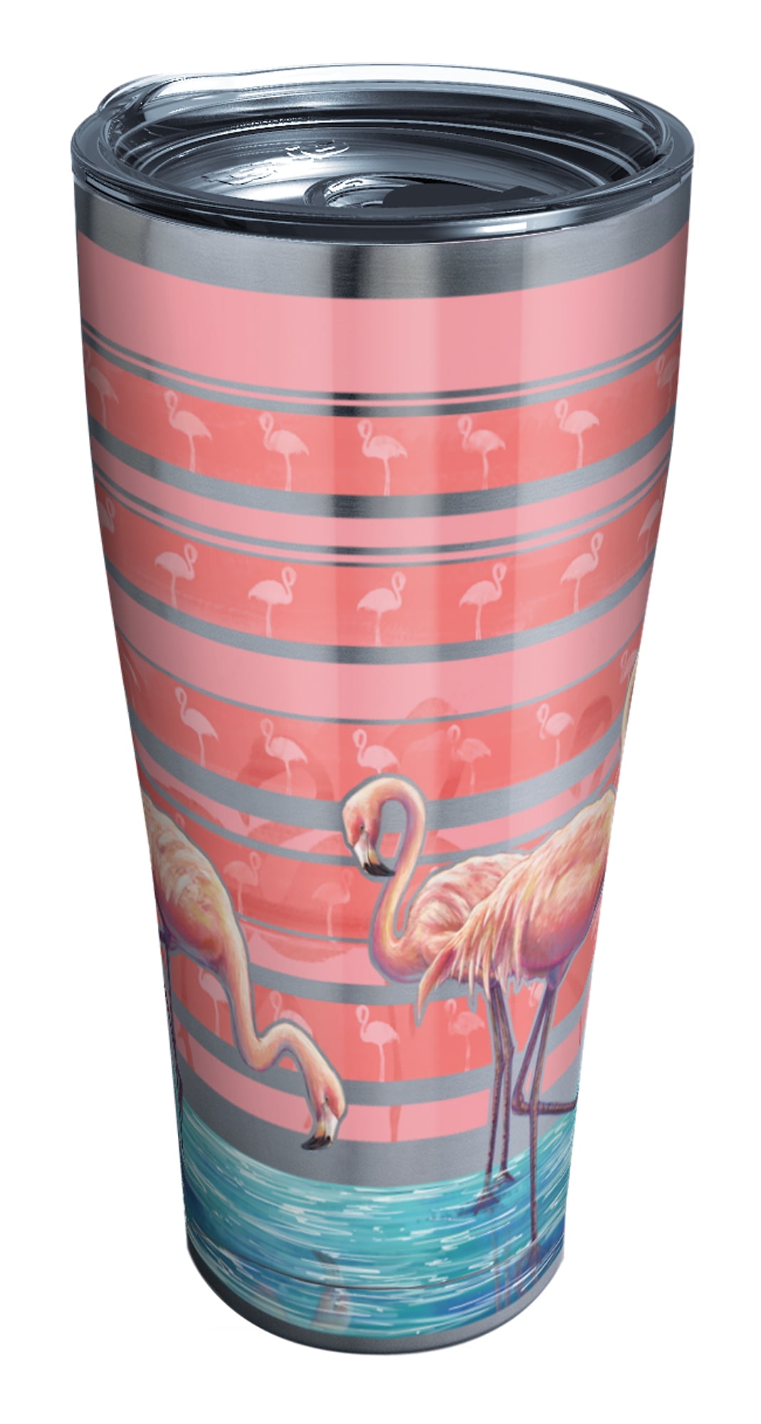 Tervis Triple Walled Flamingo Stripes Insulated Tumbler Cup Keeps