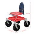 thumbnail image 5 of Rolling Gardening Seat, Height Adjustable Garden Work Seat with Wheels, Heavy Duty Garden Tool Cart with Storage Tray for Seniors Yard Patio Work, 330 Lbs Capacity, 5 of 11