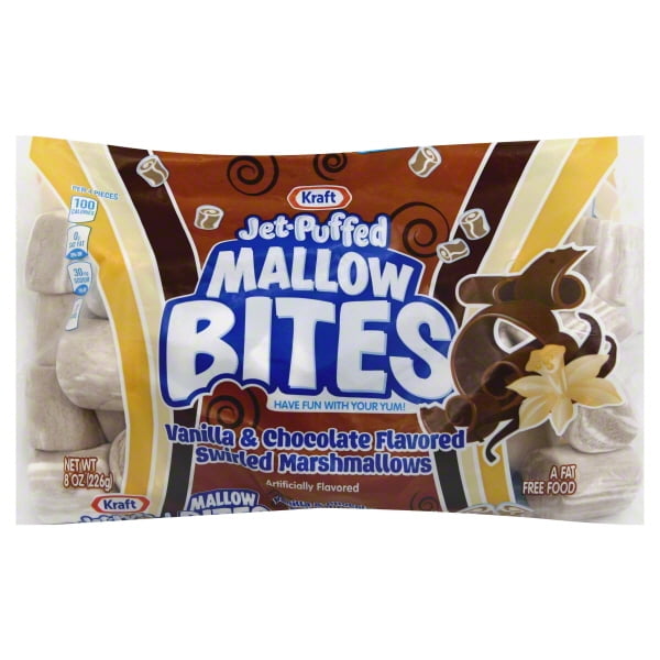 Kraft JetPuffed Mallow Bites Vanilla & Chocolate Swirled Marshmallows