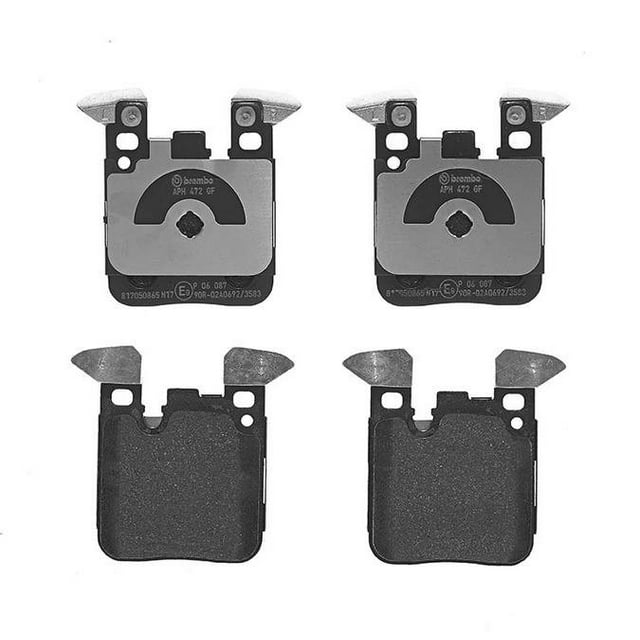 Brembo Brake Pad P06087 FMSI Number D1656-8885; Low-Metallic; Set Of 4; With Hardware