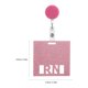 thumbnail image 2 of unbranded 2Ud Tarjeta Identificativa Rosa Acrílica Para Con Balancín Retráctil Y Texto Legible, 2 of 6