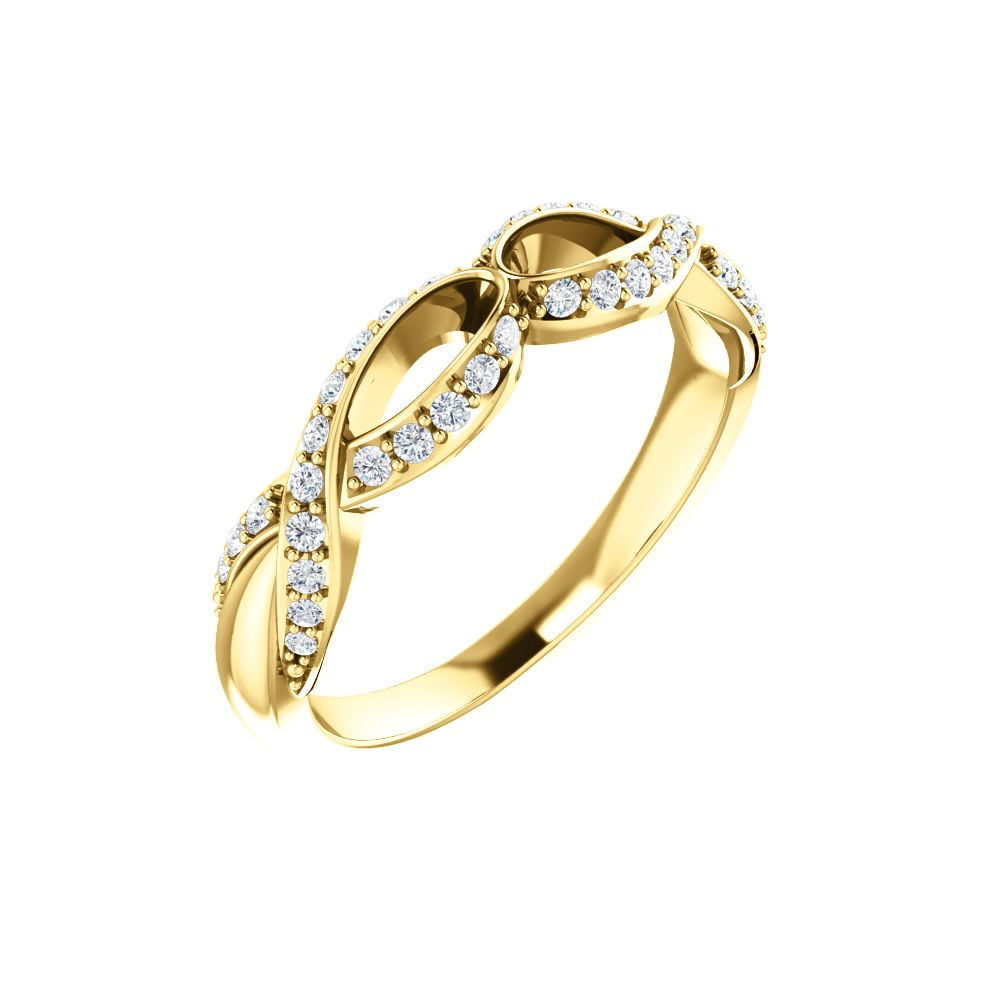 Diamond2Deal - 14K Yellow Gold 1/4 Carat (cttw) Diamond Anniversary