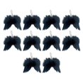 thumbnail image 4 of 10 piezas de alas de ángel con s, decoración para de Navidad, disfraces de ensueño, adornos navideños para bodas, recuerdos de fiesta en , negro, 4 of 9