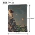 thumbnail image 3 of Pofeuu Lotus Leaf Starry Sky Guinea Pig Print Travel Document Organizer Passport Holder Men Women for Family (6.5 in x 4.5 in),Wallet Holder Credit Card Clutch Bag Case, 3 of 5