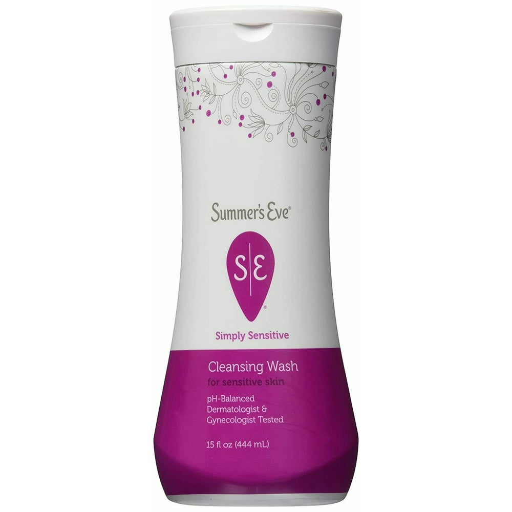 Summer's Eve Feminine Wash Sensitive Skin 15 oz (Pack of 6) Walmart