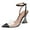 Black, variant on FSJ Women Classic Pointed Closed Toe Pumps Clear Chunky Block High Heel Ankle Strap Sandals Comfort Daily Work Shoes Size 8 Black