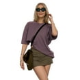 thumbnail image 5 of MOYIKO Oversized T Shirts for Women Short Sleeve Loose Fit Crewneck Tees Summer Tops, 5 of 7