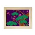 thumbnail image 1 of Purple Japanese Culture Green Tree Desktop Photo Frame Picture Art Decoration Painting 6x8 inch, 1 of 3