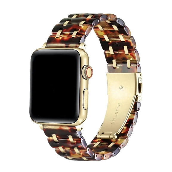 Posh Tech Alana Resin Replacement Apple Watch Band in Tortoise