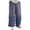 04# Navy, variant on Linen Pants for Women Relaxed Fit Color Block Solid Elastic Waist Summer Loose Flat Front Mid Rise Full Length Casual Beach Trousers M-3XL