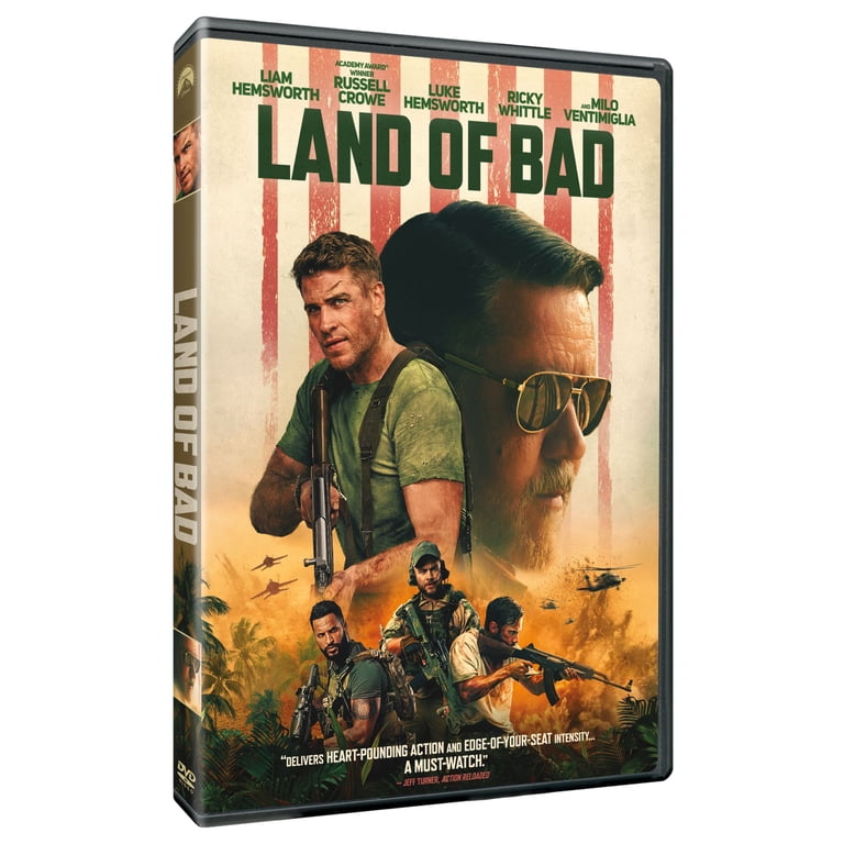 Paramount Land of Bad DVD Action Movie Starring Russell Crowe Liam