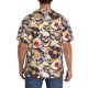 thumbnail image 3 of Balery lips record rock Skull Camisa Casual de Manga Corta con Botones para Hombre, Texturizada, Estilo Cubano, para Playa, Verano-Large, 3 of 5