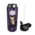 thumbnail image 3 of Cartoon Anime Jujutsu Kaisen 18oz Insulated Stainless Steel Wide Mouth Water Bottle With Straw, Portable Leak Proof Drinking Bottle For Outdoor Office Travel School, 3 of 8