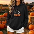 thumbnail image 2 of Jsaierl Womens Halloween Sweatshirts Plus Size Graphic Pullover Hoodies Fall Holiday Long Sleeve Shirt Tops Halloween Clothes, Sizes S-2XL, 2 of 6