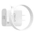 thumbnail image 1 of Cargador Pd 20w Tipo C Carga Rápida U-volt + Cable C A C Color Blanco Vgr005, 1 of 8