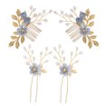 thumbnail image 4 of 4pcs Practical Headdress Creative Tuck Comb Beautiful Hair Props (Sky-blue), 4 of 8