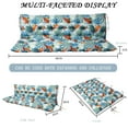 thumbnail image 7 of Porch Swing Cushion 60in, Waterproof Bench Cushion for Outdoor Furniture, 2-3 Seater Replacement Glider Cushion with Ties for Backyard and Garden（Summer 60"), 7 of 7