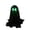 B, variant on Glow in the Dark Ghost Halloween Decorations Outdoor Indoor, Black Spooky Standing Ghosts Decor for Front Door Porch Garden Yard Lawn Fireplace Mantel, Horror Home Party Supplies Gift (20in)