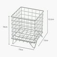 thumbnail image 4 of Shoreew Iron Storage Rack Hollow Out Large Capacity Stainless Iron Wire Mesh Storage Basket Home Office Bathroom Desktop Case Organizer, 4 of 7