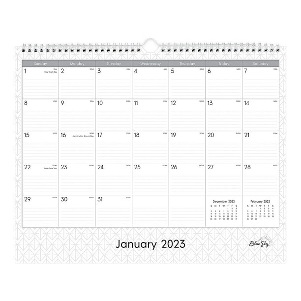 2023-blue-sky-passages-12-x-15-monthly-wall-calendar-gray-white