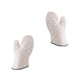 thumbnail image 5 of guantes de algodón blanco resistentes al calor para cocina, utensilios de cocina para el hogar y restaurante (tamaño pequeño), 5 of 8