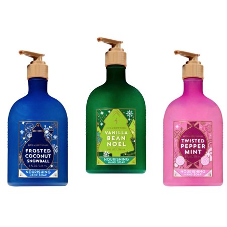 Bath And Body Works Gentle Exfoliating Hand Soap For The Holidays 3 Pack