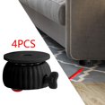 thumbnail image 1 of Rueda giratoria redonda de 4 Uds con freno, rotación de 360  degree, fácil de instalar para cajones móviles, ruedas para muebles de banco de trabajo Rueda Roja Negra, 1 of 8