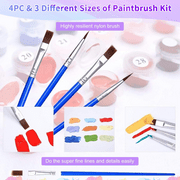 Qoosea Paint by Numbers Kit for Adults, Canvas for Painting Crafts DIY with Paint Brushes, Acrylic Paint Set for Beginners, Home Decor Wall Decor 16 * 20 inch