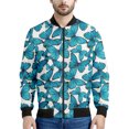 thumbnail image 3 of Chaquetas con estampado 3D de mariposas e insectos de colores para hombre, ropa holgada, sudadera informal, chaqueta bomber con cremallera, ropa de calle, abrigo, 3 of 5