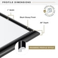 thumbnail image 3 of MCS Trendsetter 24x30 Poster Frame Black High-Gloss, Vertical & Horizontal Wall Hanging Large Picture Frame for Photos, Posters & Art Prints (1-Pack), 3 of 8