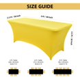 thumbnail image 4 of Cubierta de mesa ZarzaAsik Spandex de 4 pies para etiqueta plegable rectangular, 4 of 8