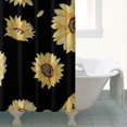 thumbnail image 4 of Waterproof Cute Sunflower Colorful Shower Curtain 72x72 Inch Boho Style Polyester Unique Shower Curtain for Bathroom Hotel Home Decor with 12 Plastic Hooks, 4 of 5