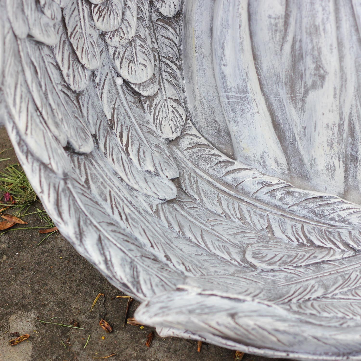 Northlight 16" Decorative Angel Child Wrapped in Wings Religious Outdoor Garden Statue