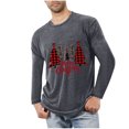 thumbnail image 1 of Blusas y camisas de manga larga con cuello redondo para hombre, ropa deportiva para el hogar, pijamas, camisetas de color liso, blusa deportiva para hombre, poliéster, 1 of 3