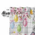 thumbnail image 2 of Valances for Windows Easter Rabbit Colorful Egg Rod Pocket Short Curtain for Bathroom Living Room Bedroom Spring Flower Tree Branch Wood 1 Panel 54x18in, 2 of 9