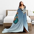 thumbnail image 5 of Coastal Carolina University Fleece Blanket, Very Soft Microfiber Flannel Blanket for Couch Warm and Cozy for All Seasons, 5 of 6